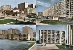 Meudon, résidence du Parc, Fernand Pouillon architecte, carte postale multivues, collection particulière en grand format (nouvelle fenêtre)