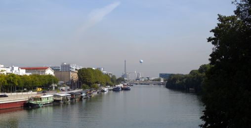 Boulogne-Billancourt, pont de l'île Saint-Germain  en grand format (nouvelle fenêtre)