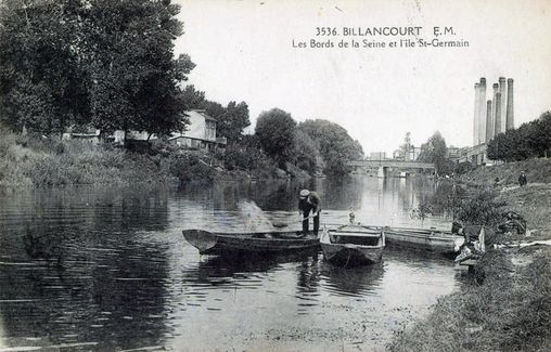 Billancourt, carte postale  en grand format (nouvelle fenêtre)