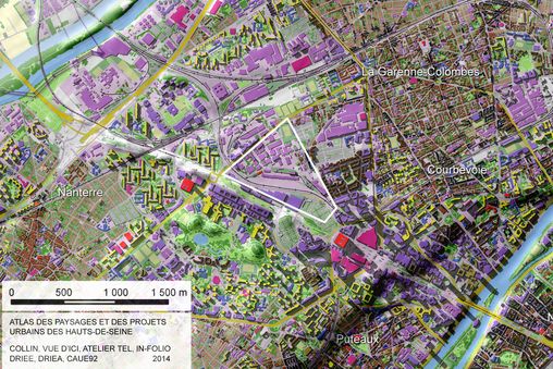 Carte de localisation des Groues, plan de référence du quartier de gare Nanterre-La-Folie en grand format (nouvelle fenêtre)