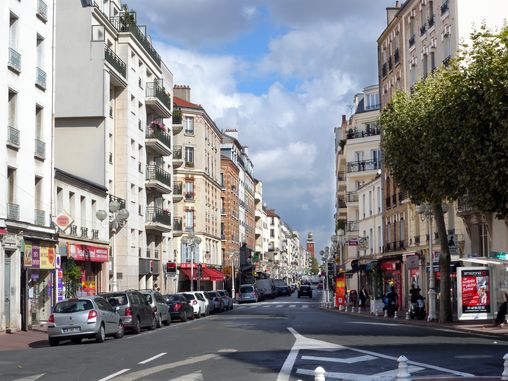 L'avenue de la République à Montrouge   en grand format (nouvelle fenêtre)