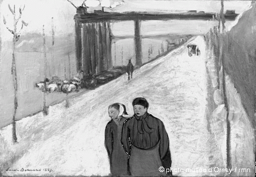 Émile Bernard (1868-1941), Quai de Clichy sur la Seine, 1887, Saint-Germain-en-Laye, musée départemental du Prieuré