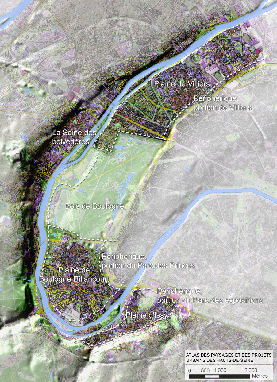 Carte de l’unité Boucle de la Seine, d'Issy-les-Moulineaux à Clichy 