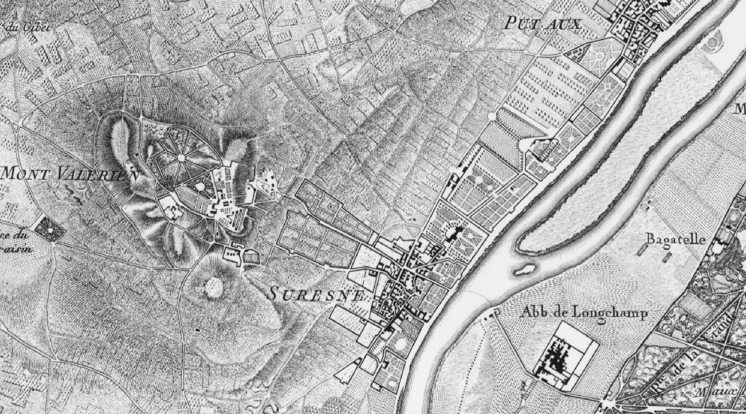Parcs et jardins des berges de Suresnes et Puteaux vers 1780