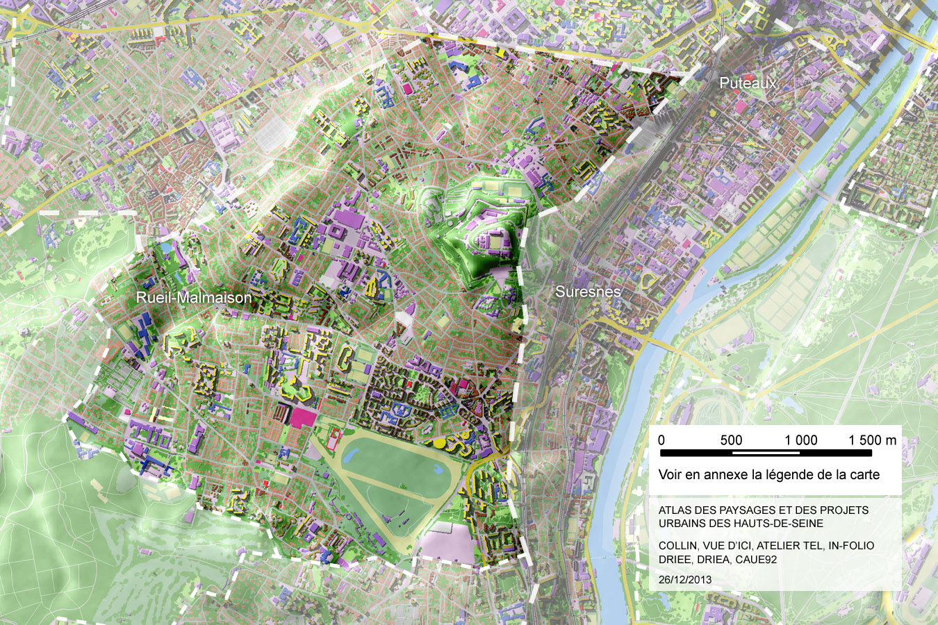 Carte de la sous-unité du Plateau de Buzenval