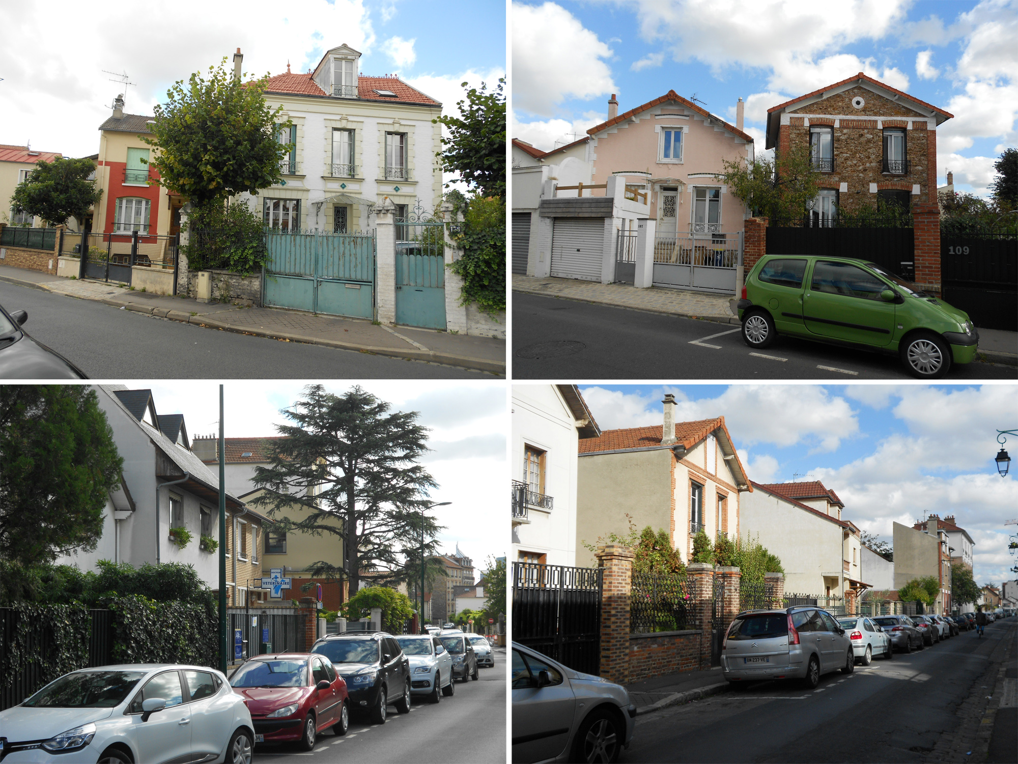 Colombes, ambiances des rues pavillonnaires
