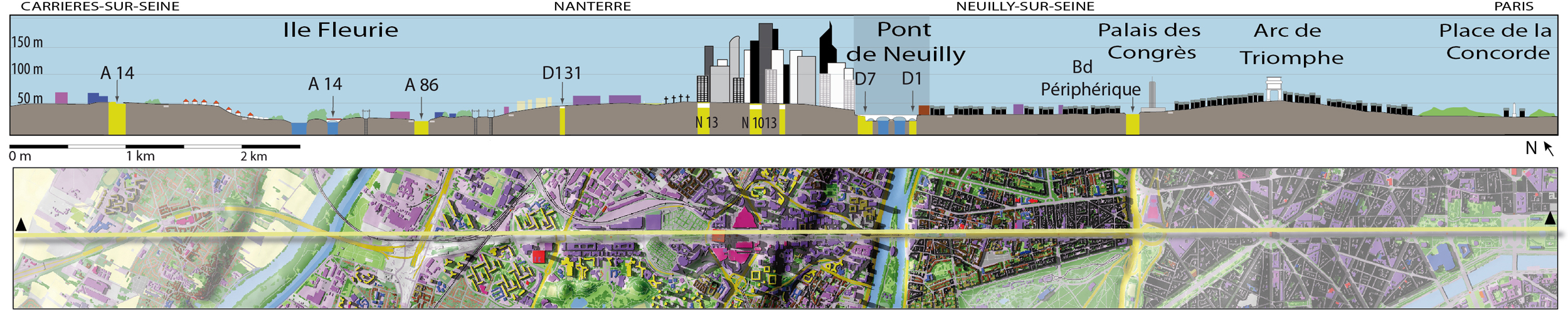 Coupe 4 : Carrières-sur-Seine - Place de la Concorde