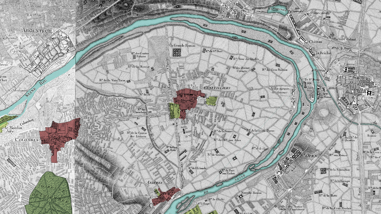 Carte des Chasses du Roi, fin du XVIIIe siècle