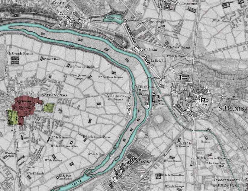 Carte des Chasses du Roi, fin du XVIIIe siècle