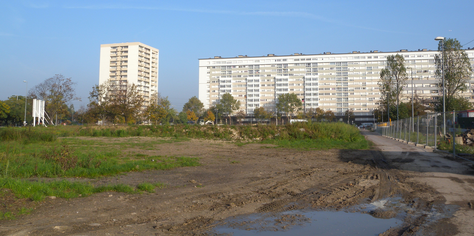 Gennevilliers , paysage en transformation, octobre 2012