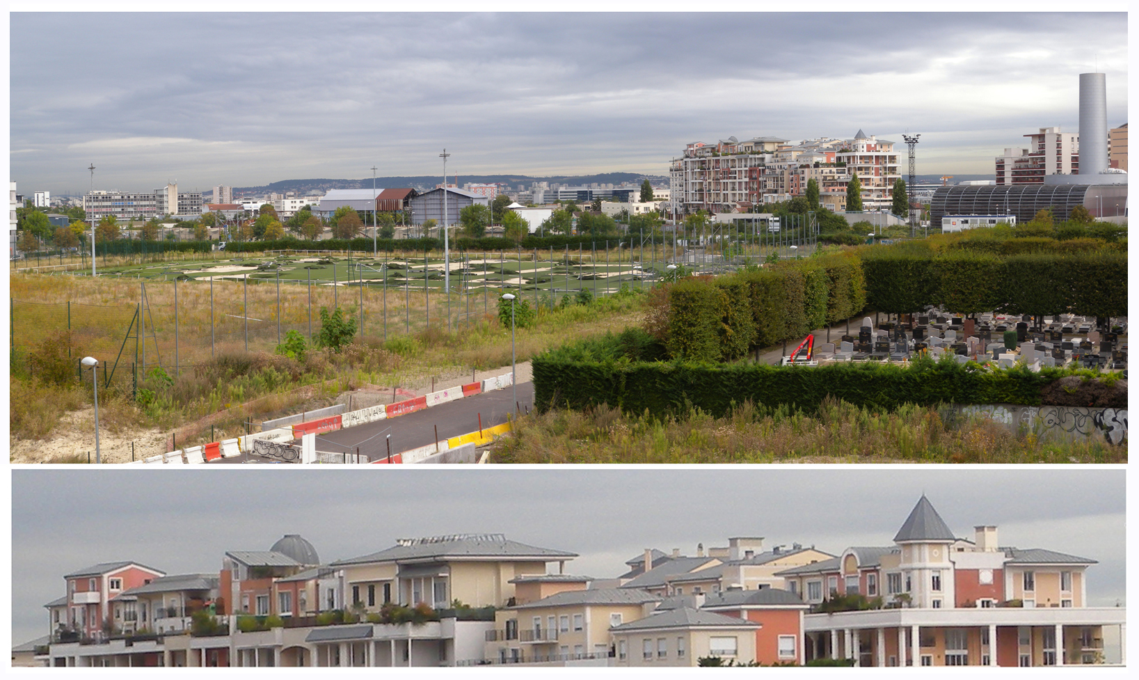 Nanterre, une échappée visuelle au-dessus du cimetière de Neuilly