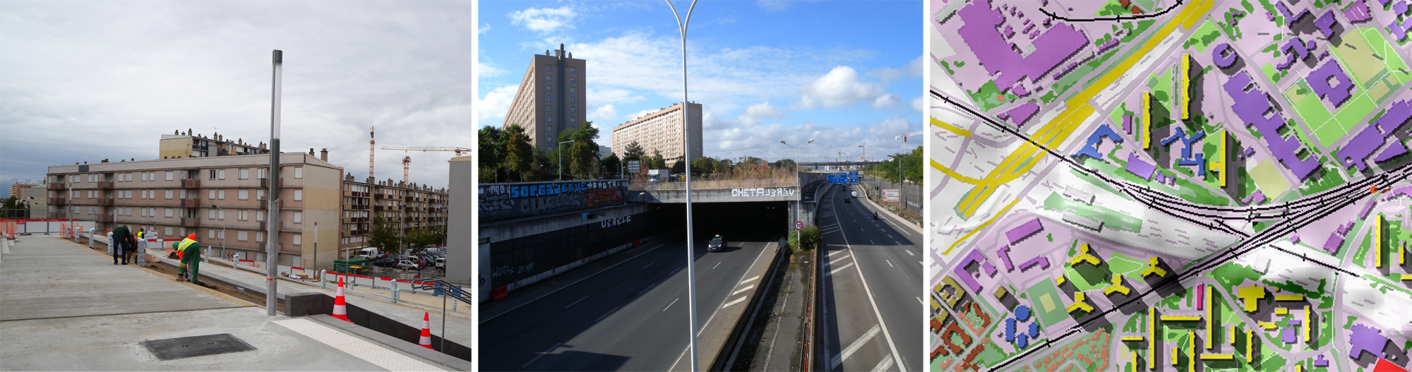 Nanterre, les barres de logements des quartiers des Provinces françaises et Anatole France