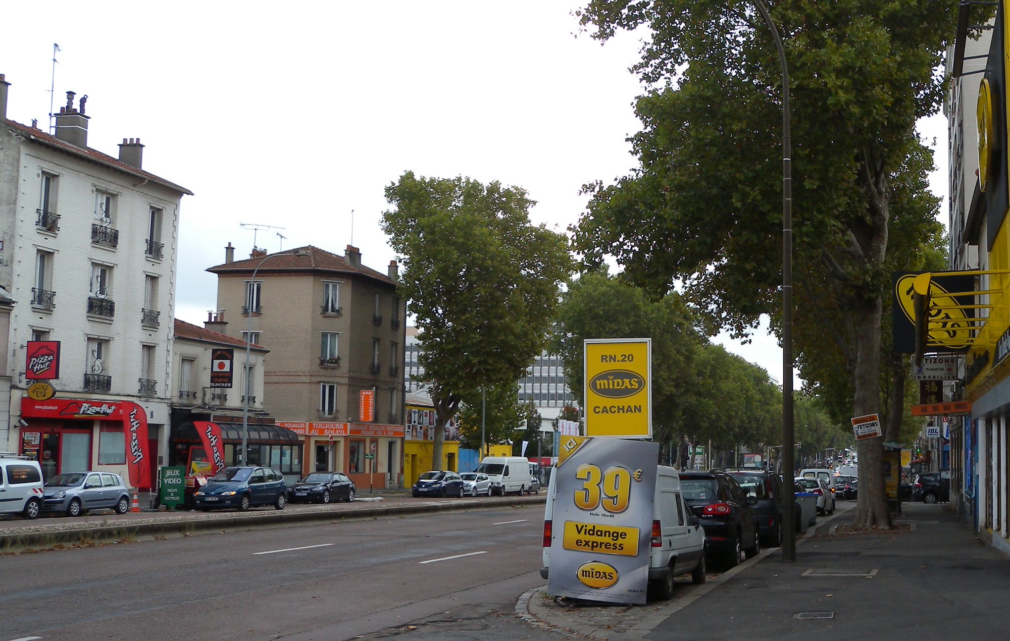 Bagneux, la RD 920