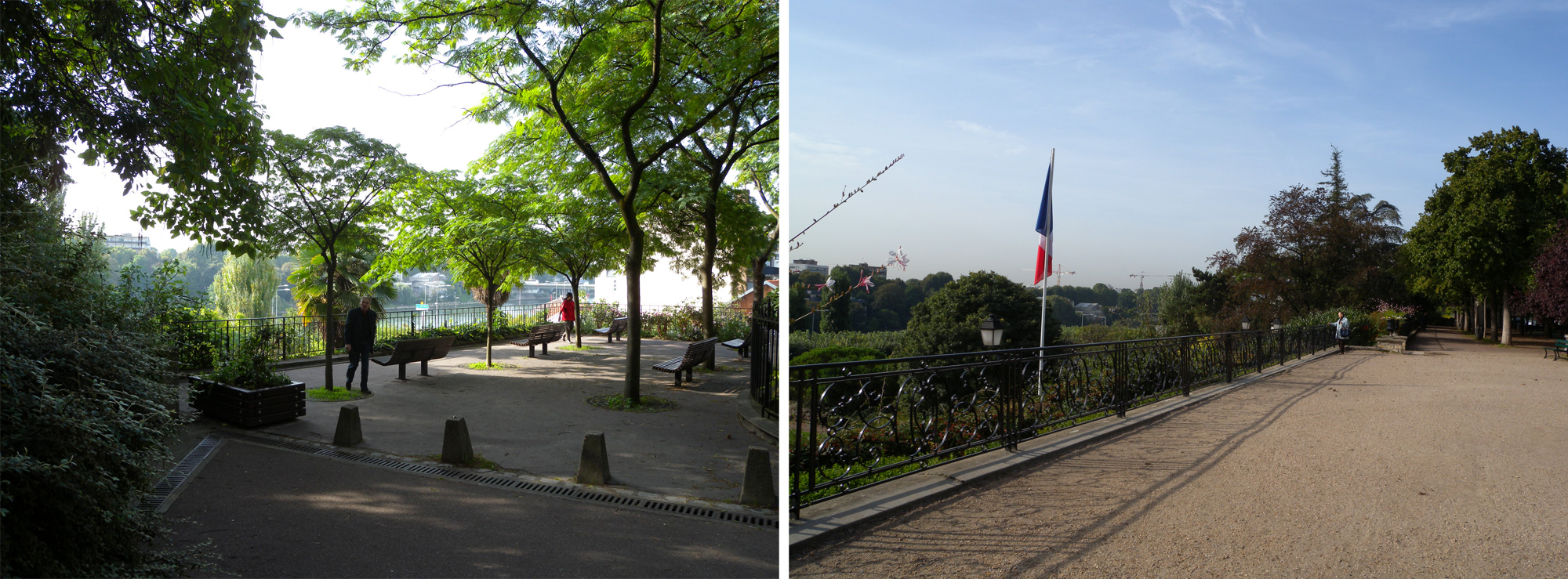 Terrasse du parc de Bécon à Courbevoie