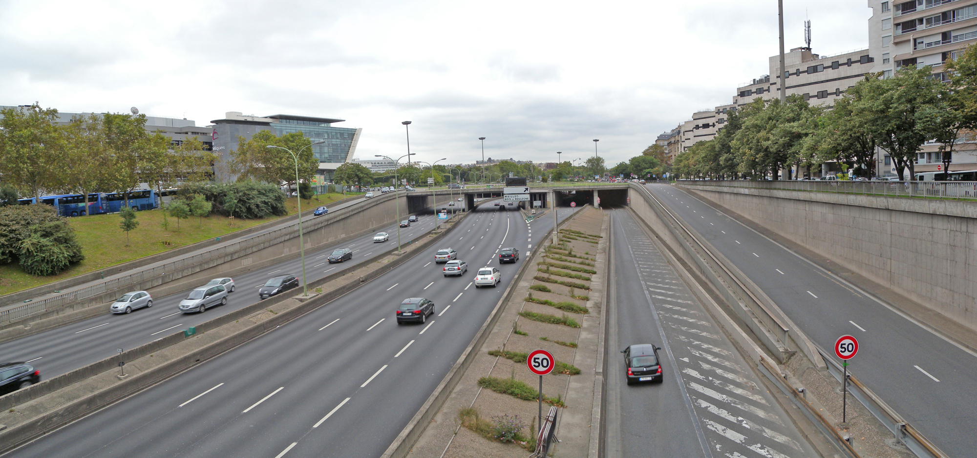 Entre la porte des Ternes et la porte Maillot
