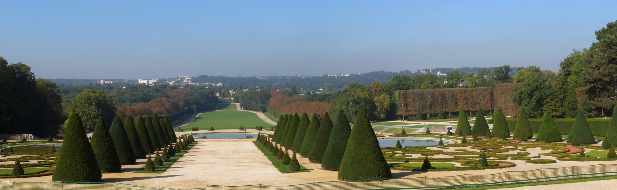 Vue depuis la terrasse du château de Sceaux