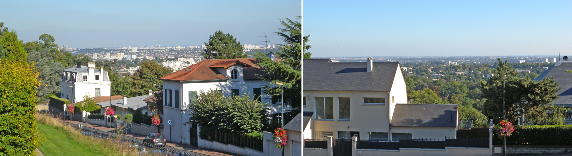 Depuis la terrasse du parc Henri Sellier