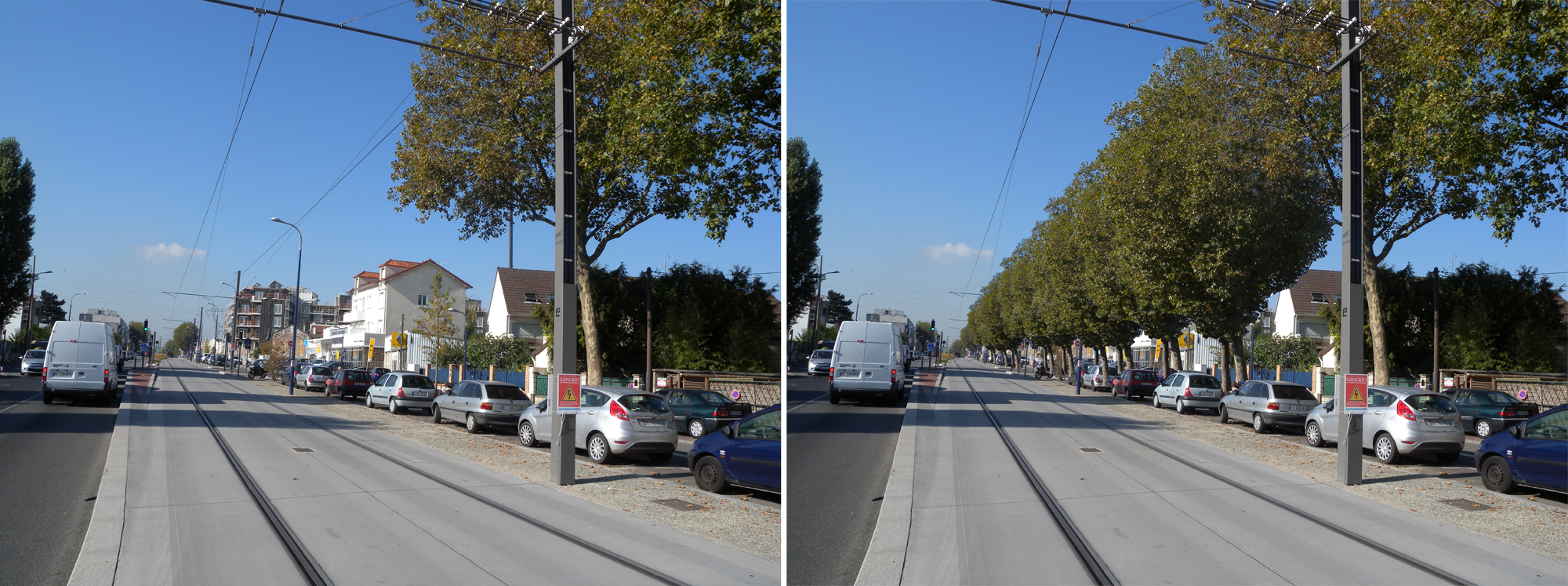 Clamart, vers le 84, avenue du général de Gaulle. Photomontage