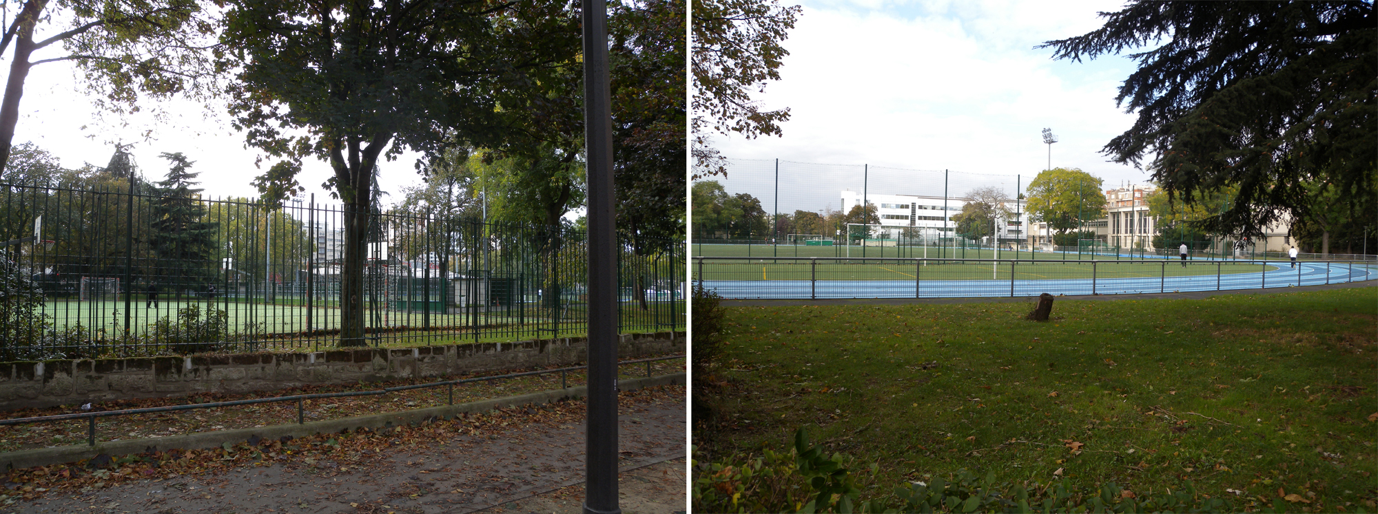 Paris, stade et lycée Raspail