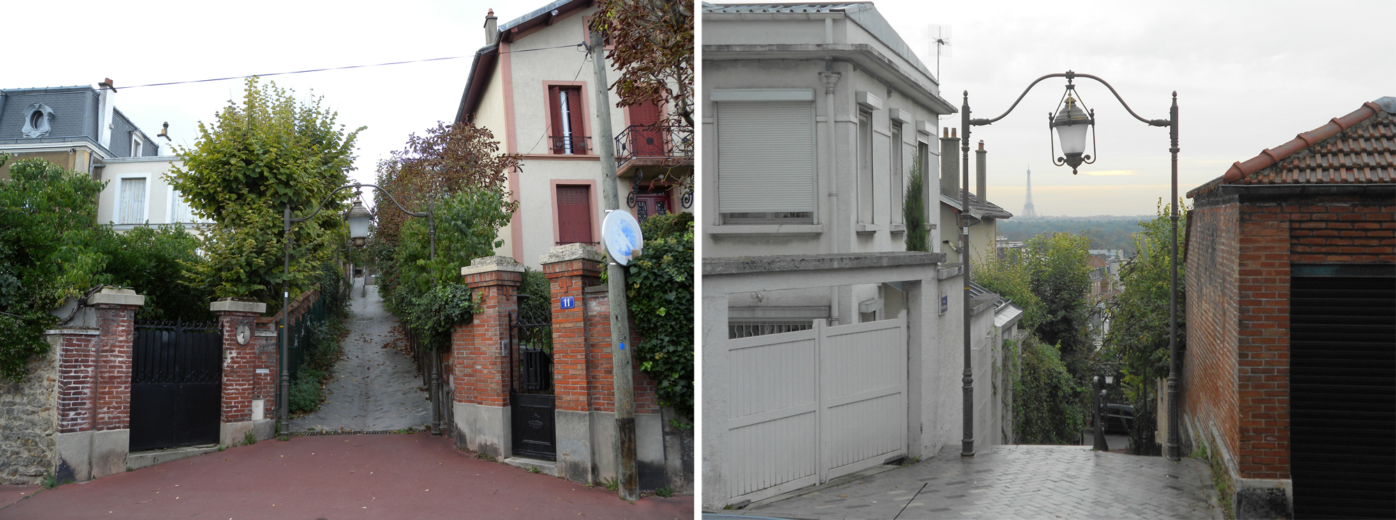 Suresnes, un passage entre la rue de la Cerisaie et la rue Worth