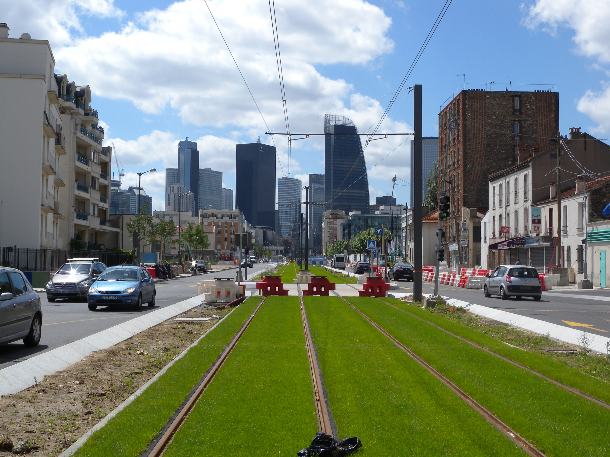 Bois-Colombes, ligne de tramway en chantier