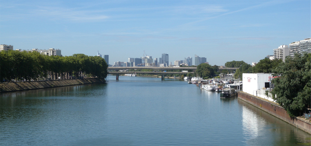 Clichy, pont de Gennevilliers, vue vers le sud-ouest