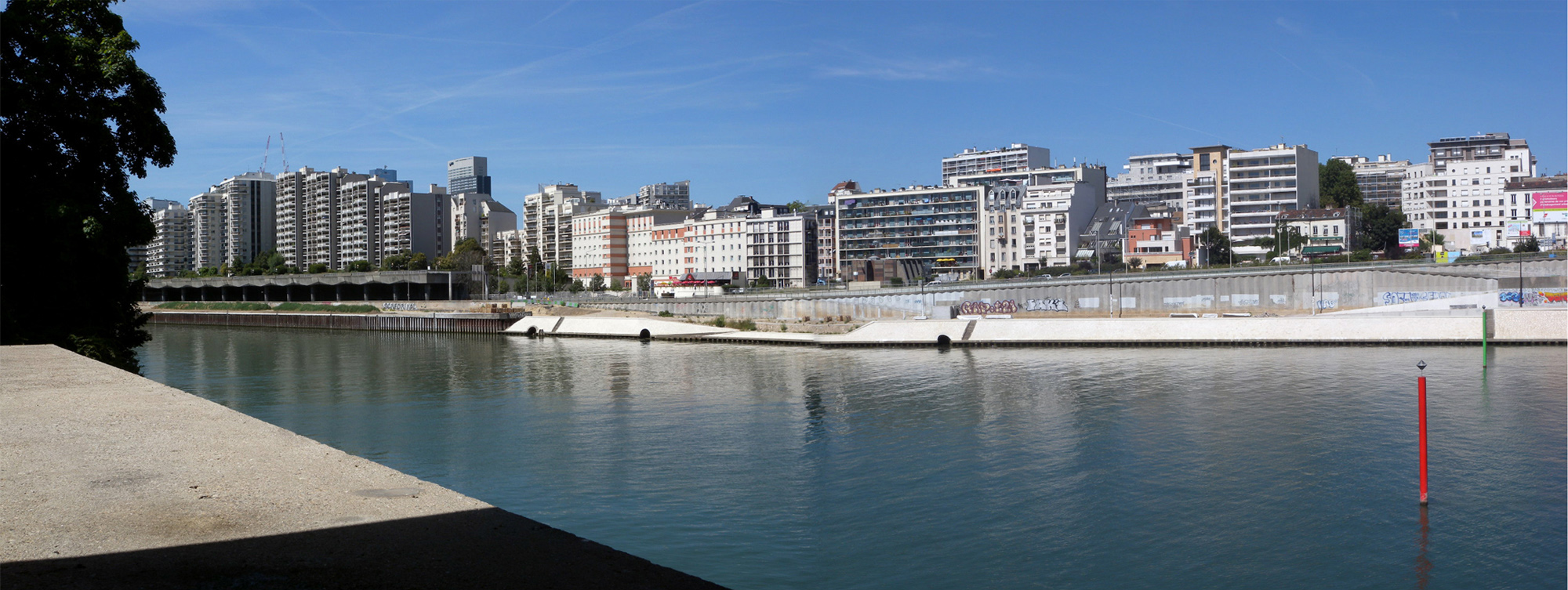 Le front de Seine à Courbevoie