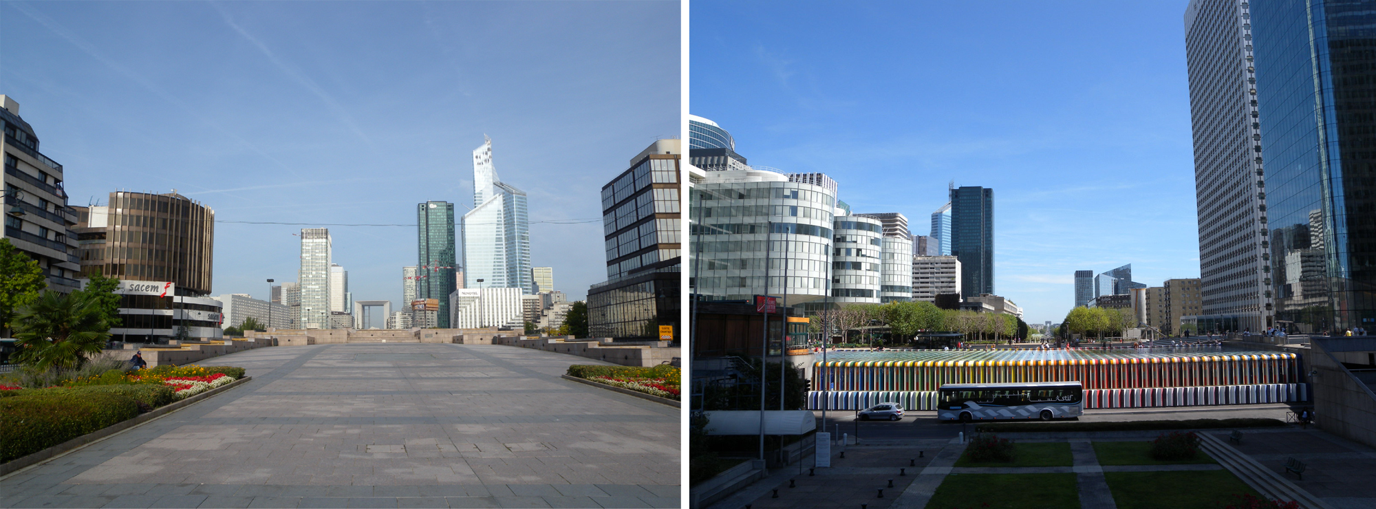  Sur l’axe, vue depuis Neuilly-sur-Seine, vue vers Paris