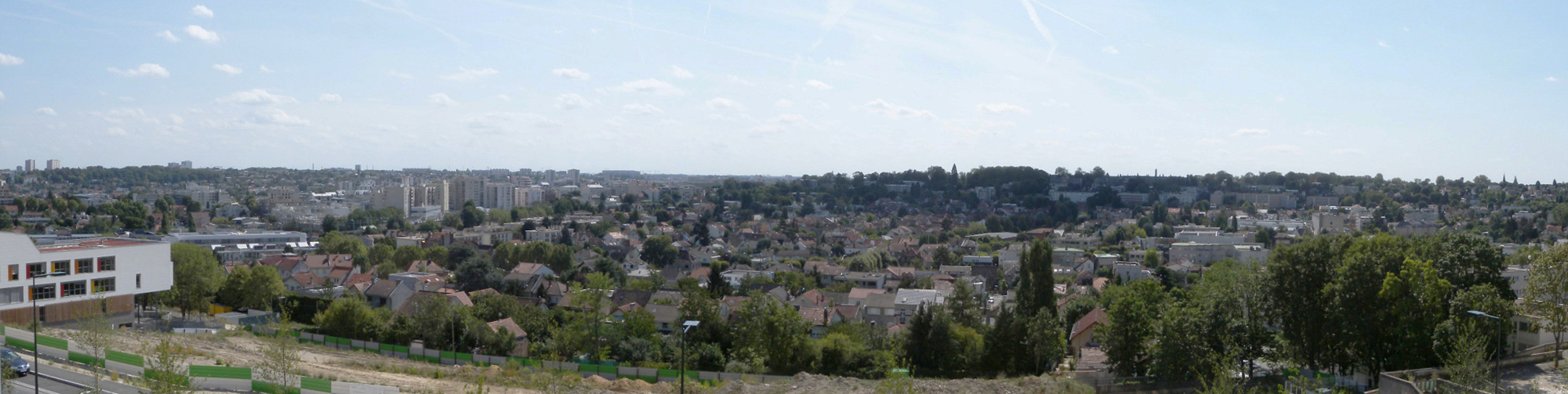 Vue vers le nord depuis l’éperon de Bagneux