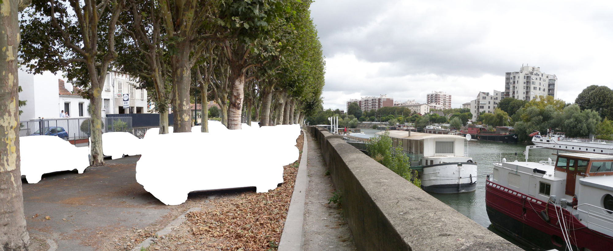 Villeneuve-la-Garenne, photo-montage