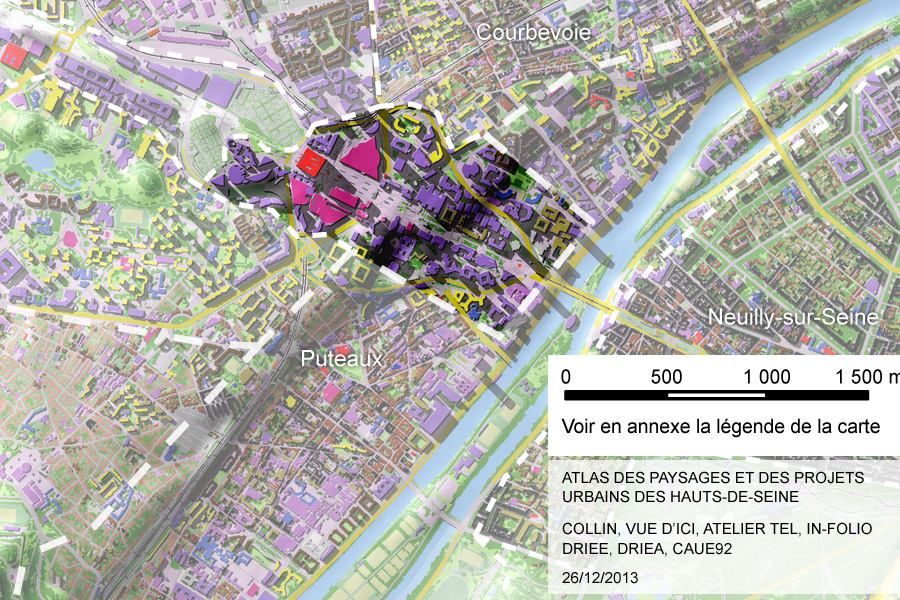 Carte de la sous-unité de La Défense