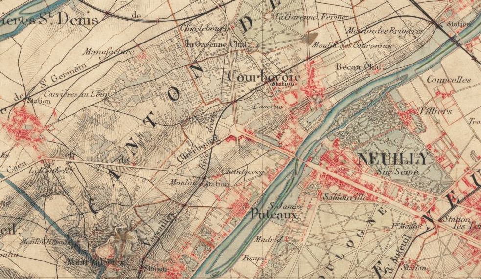 Carte d’état-major, début XIXe siècle