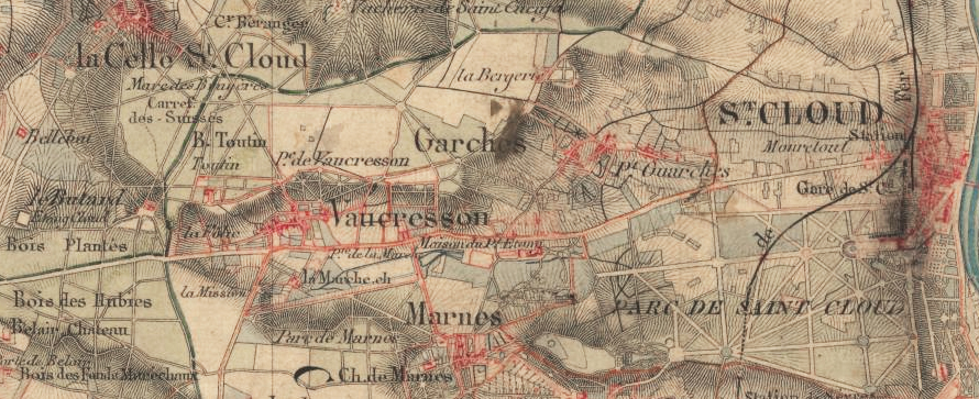 Carte d’état-major, début XIXe siècle