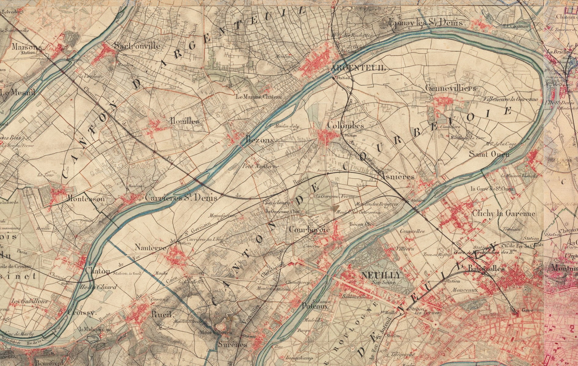 Carte d’état-major, début XIXe siècle