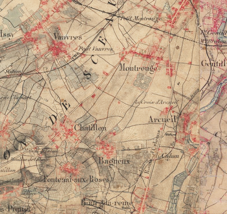 Carte d’état-major, début XIXe siècle