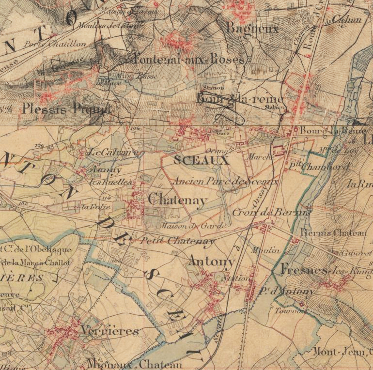 Carte d’état-major, début XIXe siècle