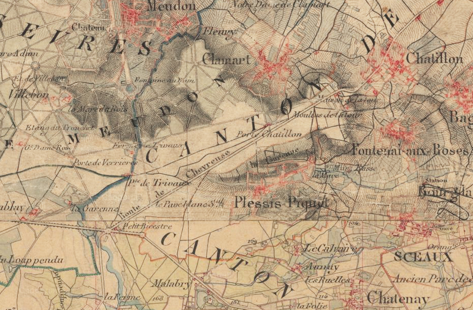 Carte d’état-major, début XIXe siècle