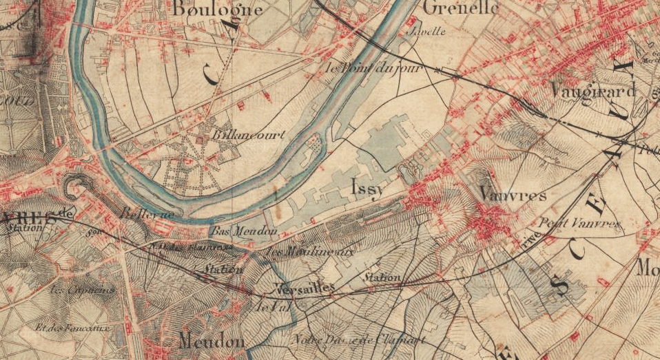 Carte d’état-major, début XIXe siècle