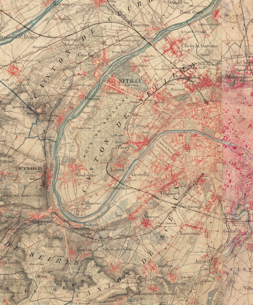 Carte d’état-major, début XIXe siècle