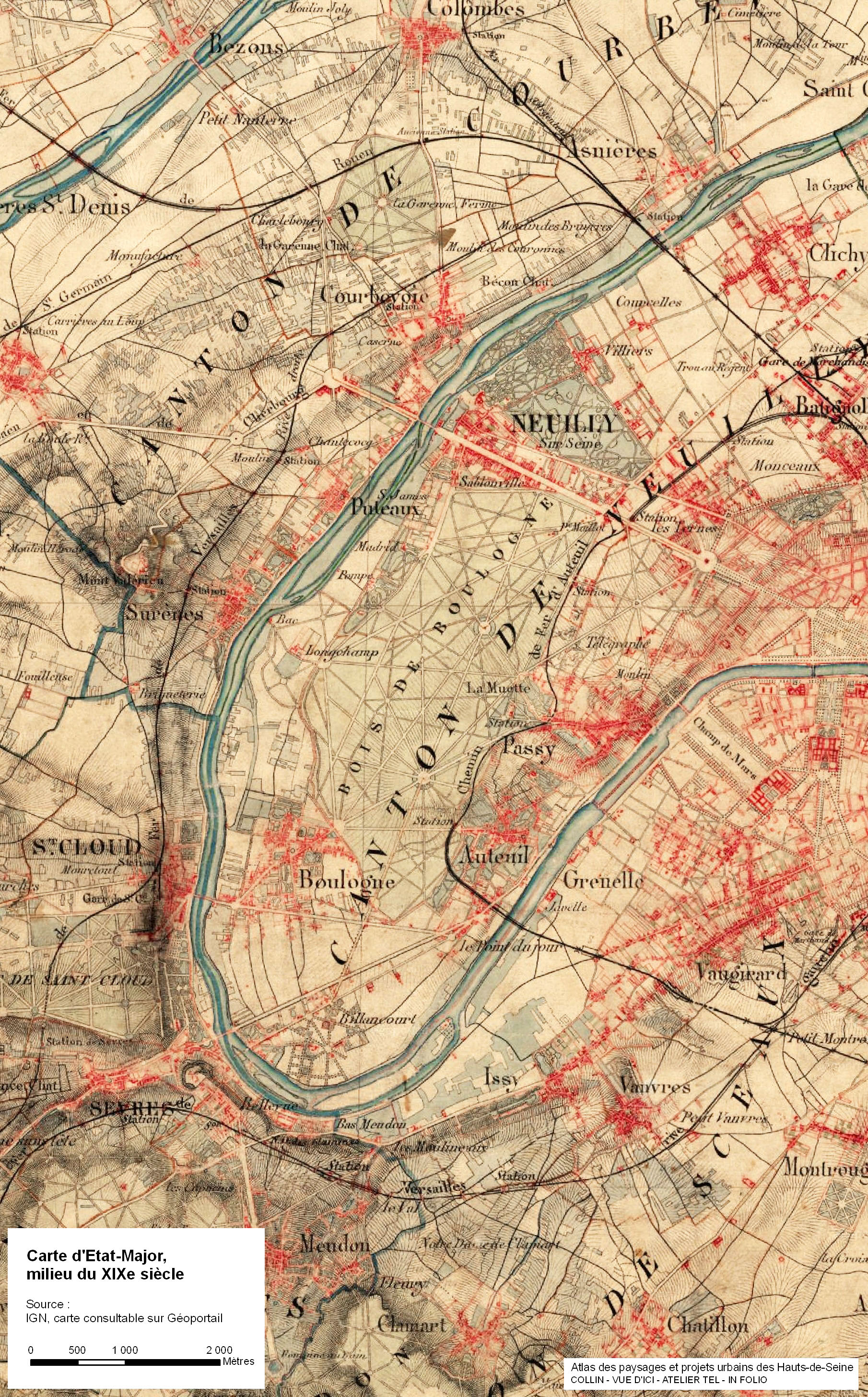 Extrait de la carte d’Etat-Major
