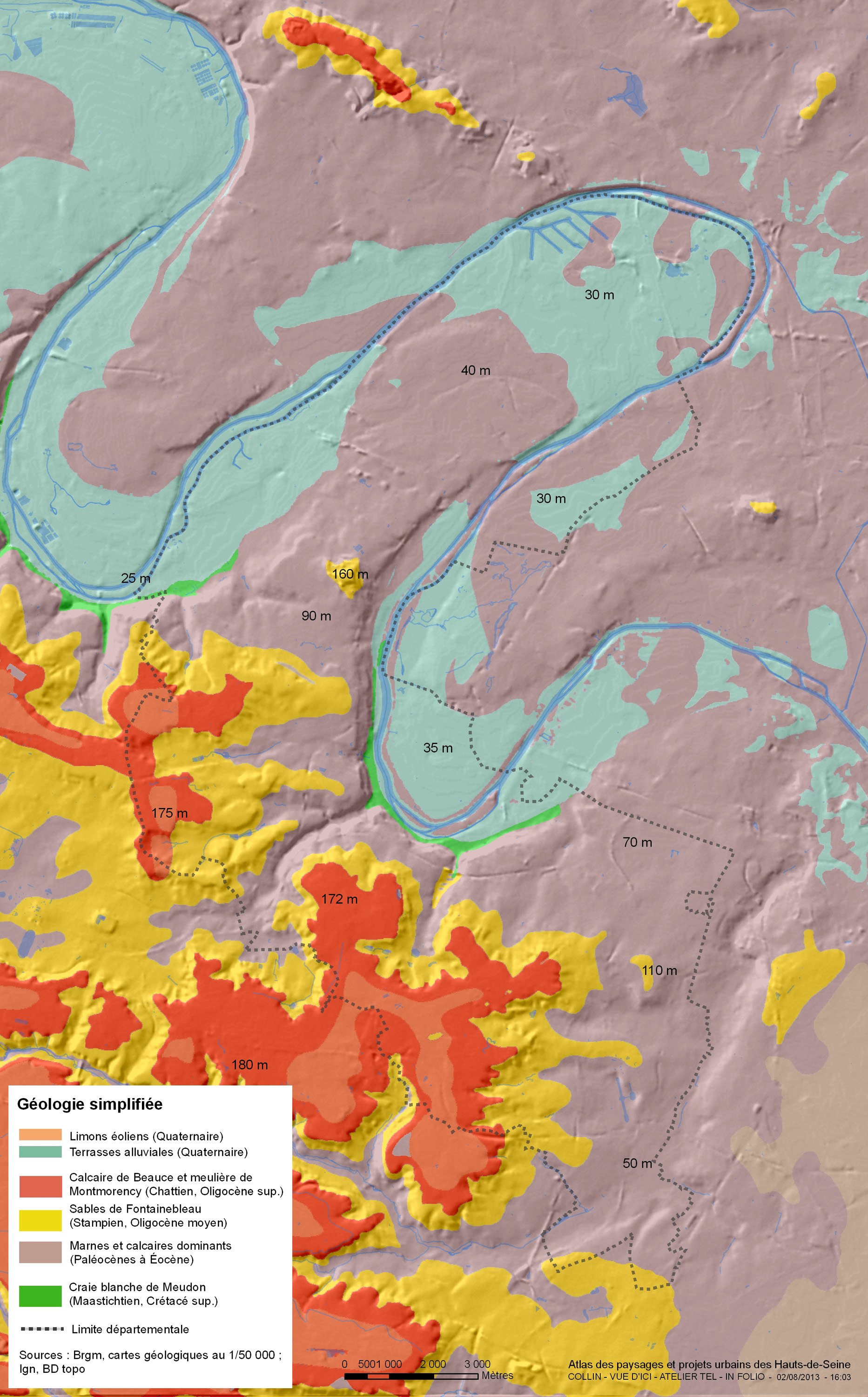 Carte géologique simplifiée