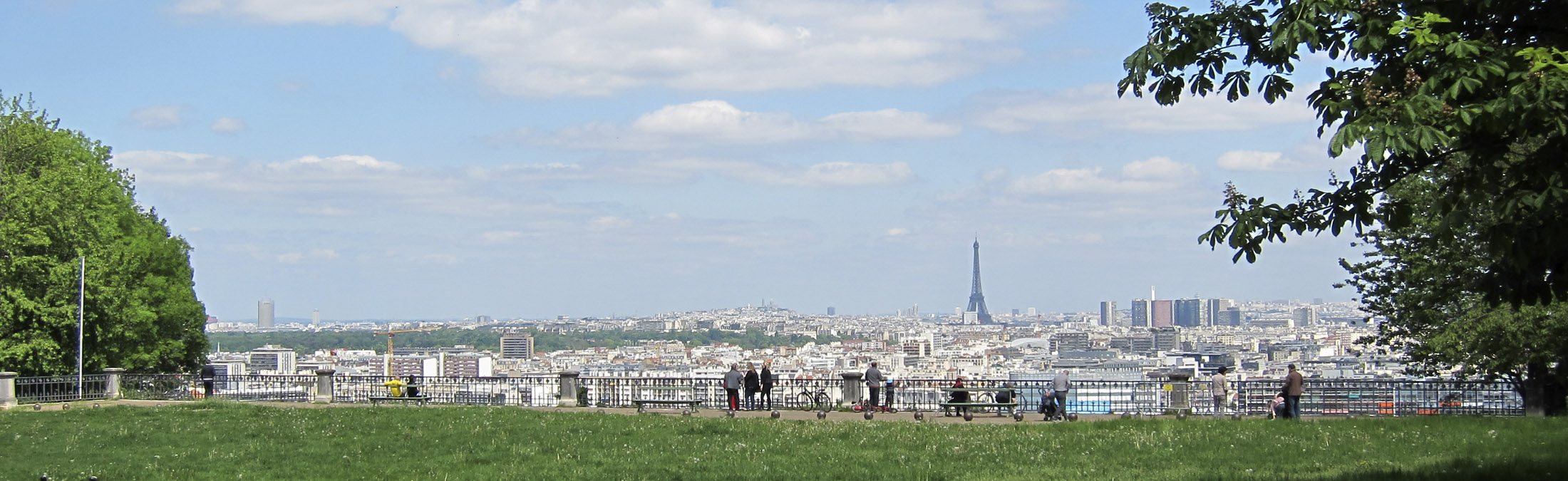 Vue vers Paris depuis le parc de Saint-Cloud