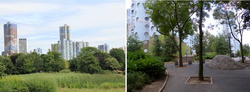 Nanterre, quartier du parc André Malraux