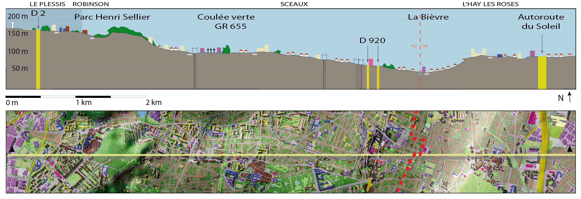 Coupe 15, W-E, du Plessis-Robinson à L'Hay-les-Roses