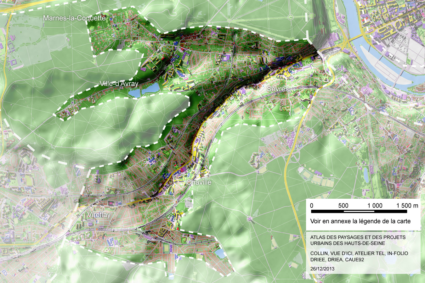 Carte de la sous-unité de la Vallée du Marivel