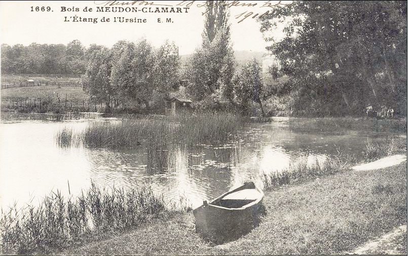 L’étang de l’Ursine, carte postale, collection particulière