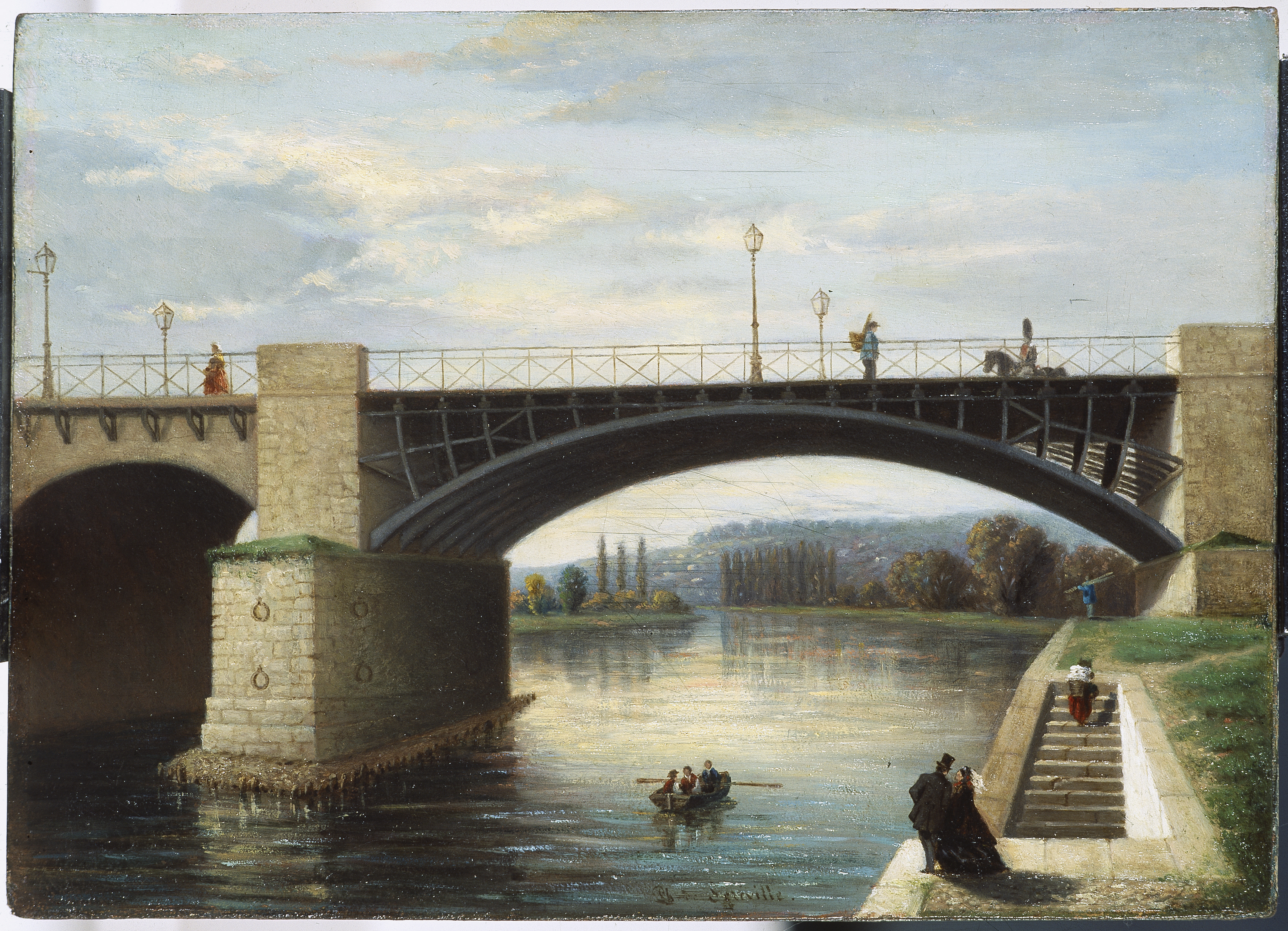 Philippe de Séréville, Le pont de Sèvres vers 1880, 1880, Sceaux, Musée de l'Ile-de-France