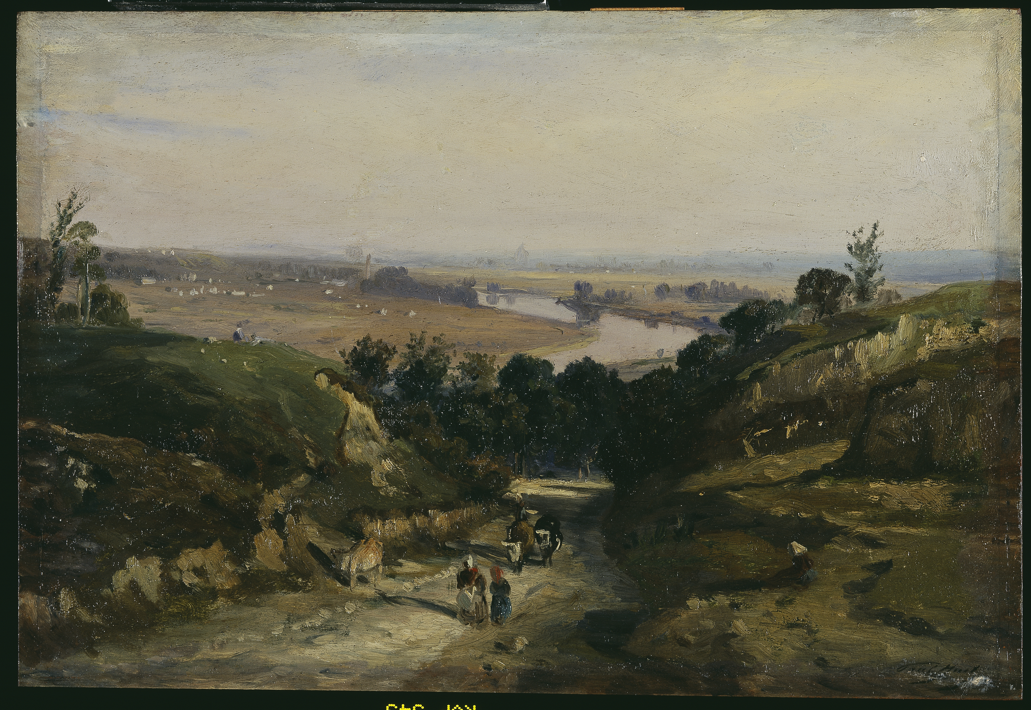 Paul Huet (1803-1869), Paris vu des hauteurs de Meudon (1848), chemin des Gardes, Sceaux, musée de l'Ile-de-France