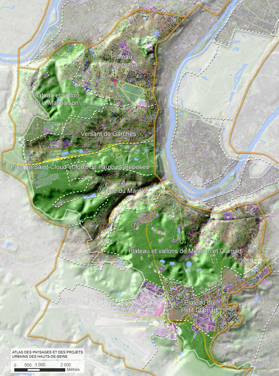 Carte de l’unité Plateau entaillé de Chatenay-Malabry à Suresnes
