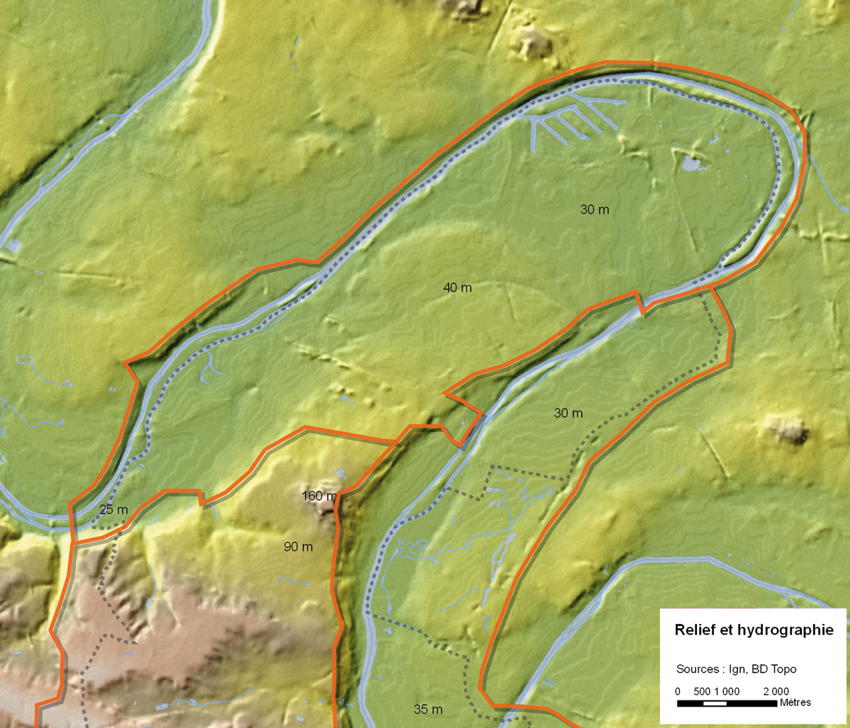 Carte du relief
